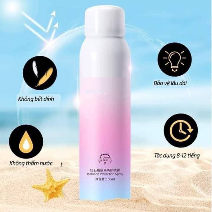 Xịt Chống Nắng Trắng da 150ml Nội Địa Trung [Sẵn SLL]