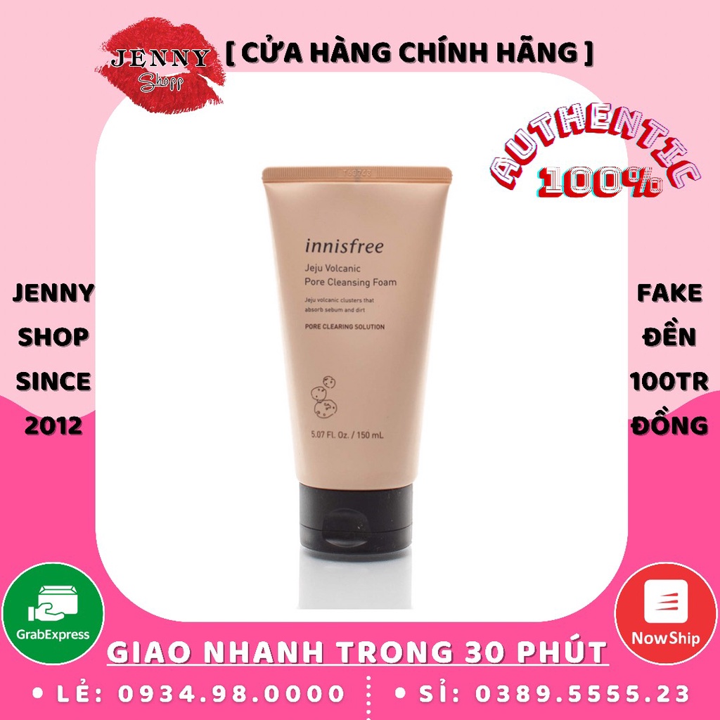 Sữa Rửa Mặt Đất Sét Innisfree Jeju Volcanic Pore Cleansing Foam EX
