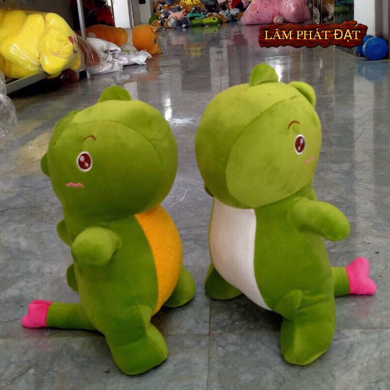 Thú Gấu Bông Khủng Long Đuôi Tim,Gối ôm quà tặng Siêu Mềm Êm Đẹp 45cm-Khangstore.vn