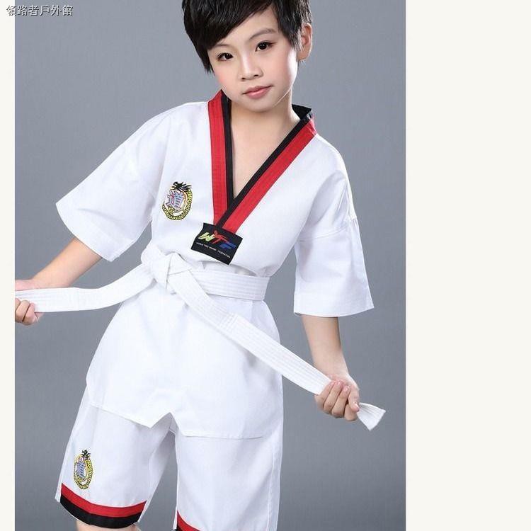 Bộ Đồ Tập Võ Taekwondo Tay Dài Chất Liệu Cotton Dành Cho Người Lớn Và Trẻ Em