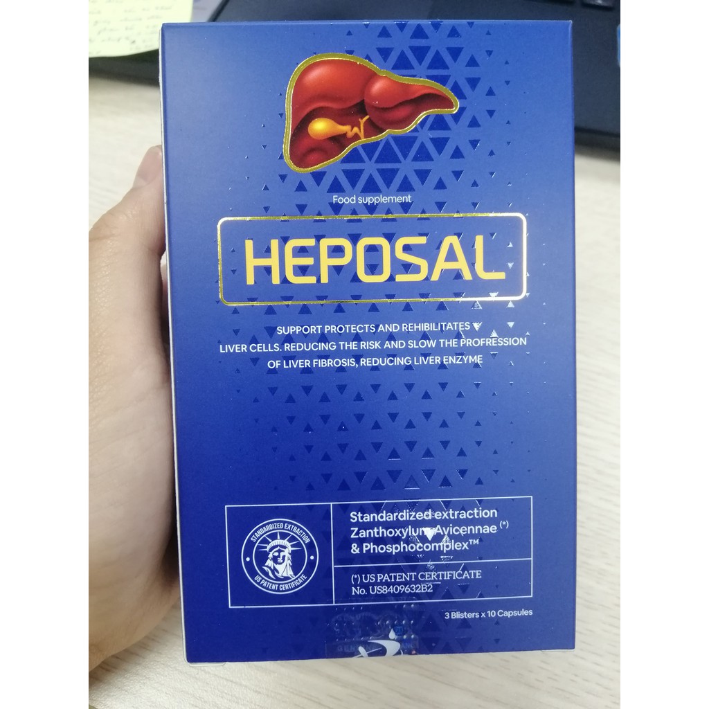 Heposal - Thanh Nhiệt, Giải Độc Gan, Tăng Cường Chức Năng Gan, Phục Hồi Tổn Thương Gan Do Bia Rượu Và Các Bệnh Lý Về Gan