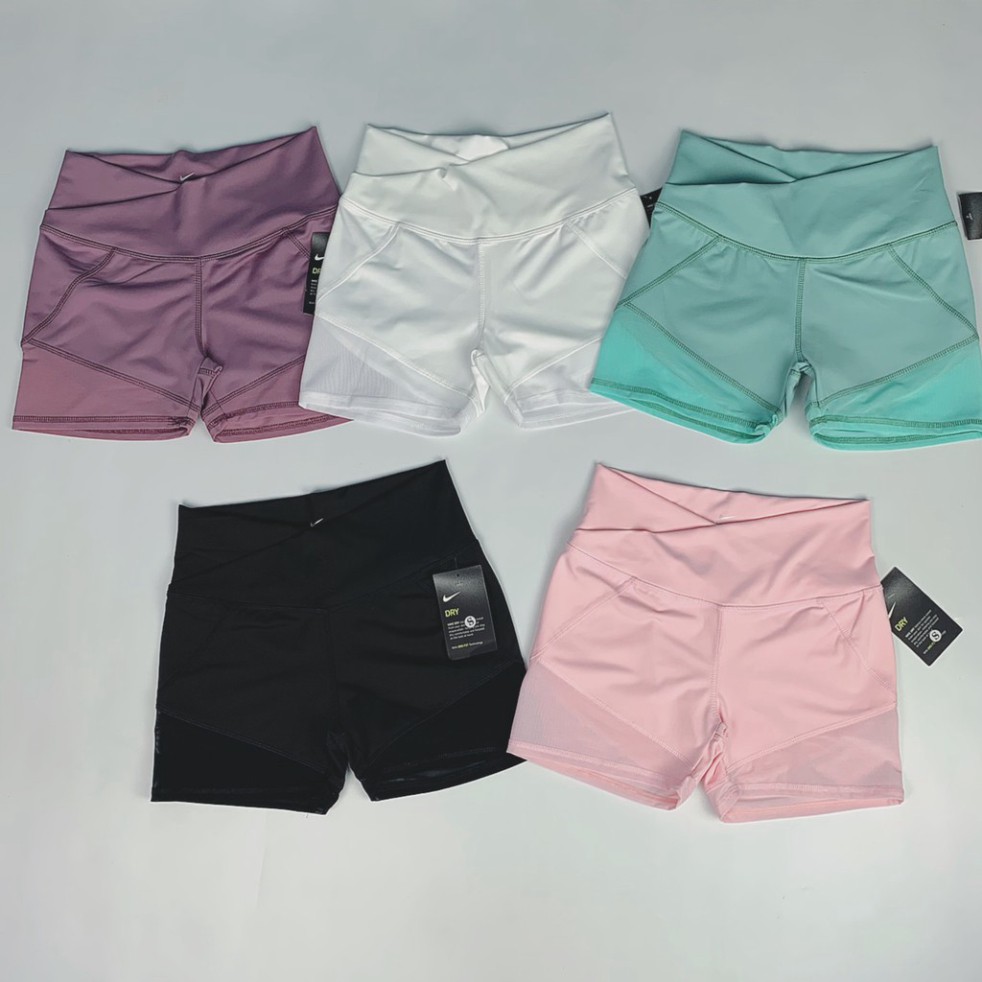 [Có Túi Nhỏ] Quần Short Lỡ Biker Thể Thao Nữ Phối Lưới Cực Xinh
