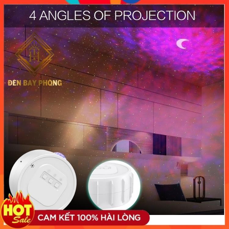 Đèn  Chiếu Bầu Trời Sao Galaxy Kết Hợp Loa Bluetooth Có Pin Tích Điện Dùng Cho Phòng Ngủ Và Phòng Bay