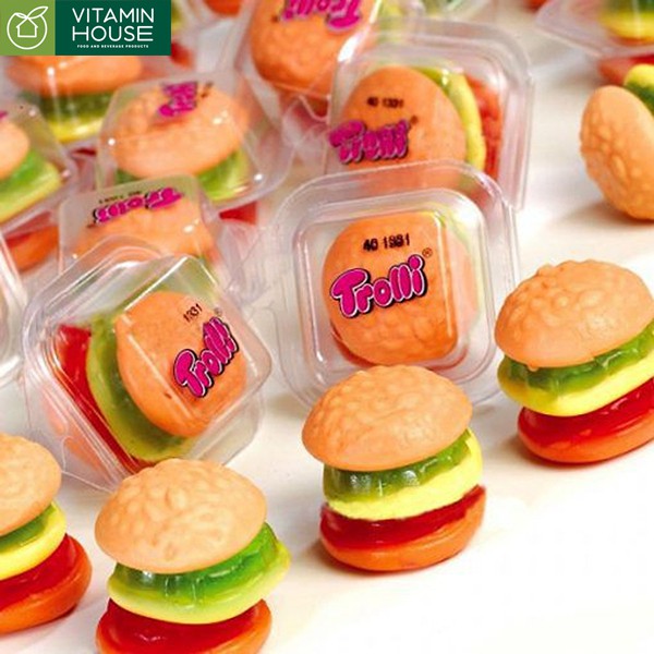Kẻo dẻo Trolli hamburger mini 10g