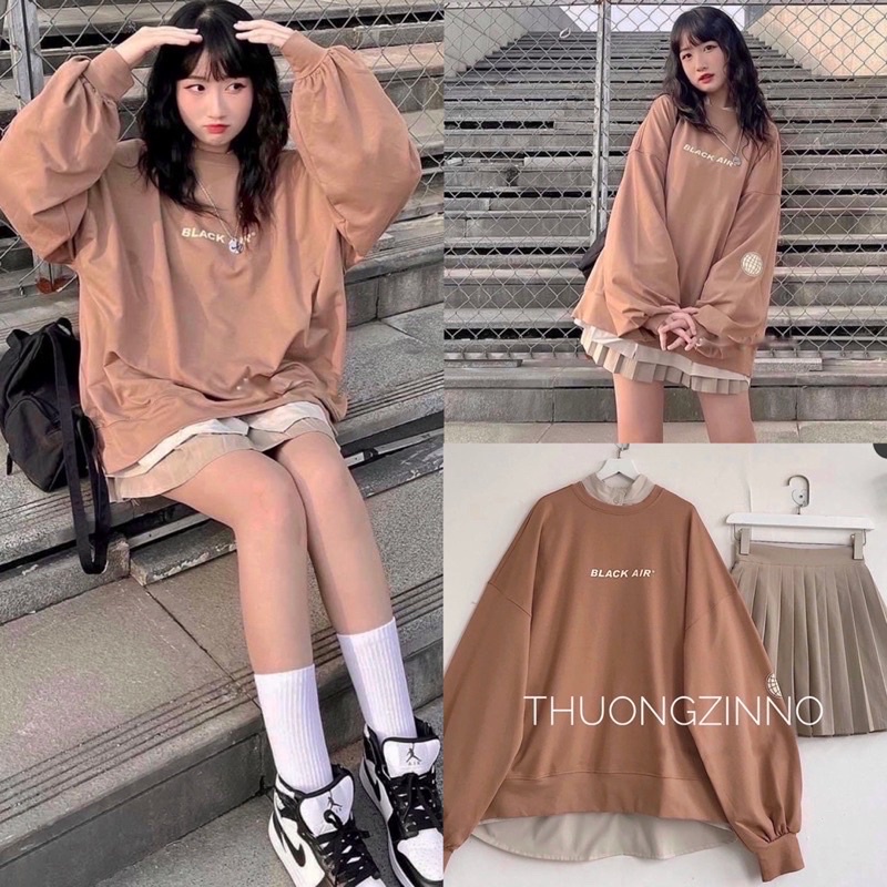 [Ảnh thật/Video] Áo hoodie nỉ bông form rộng Hàn Quốc