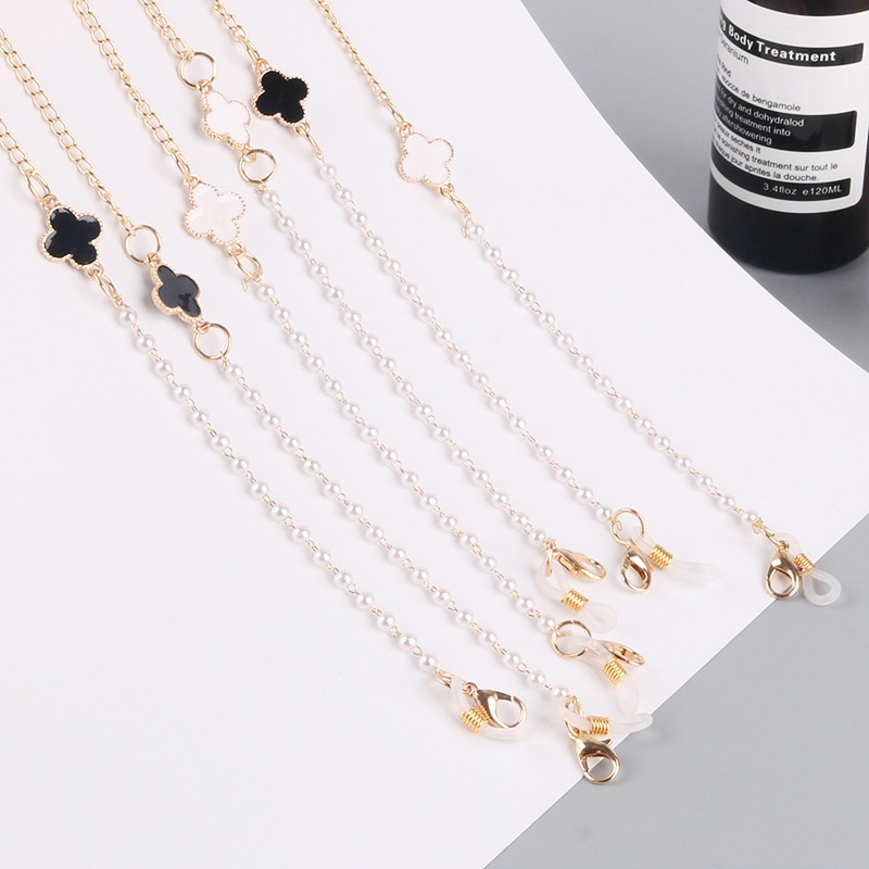 Dây Đeo Mắt Kính Đính Hạt Ngọc Trai Xinh Xắn Cho Nữ