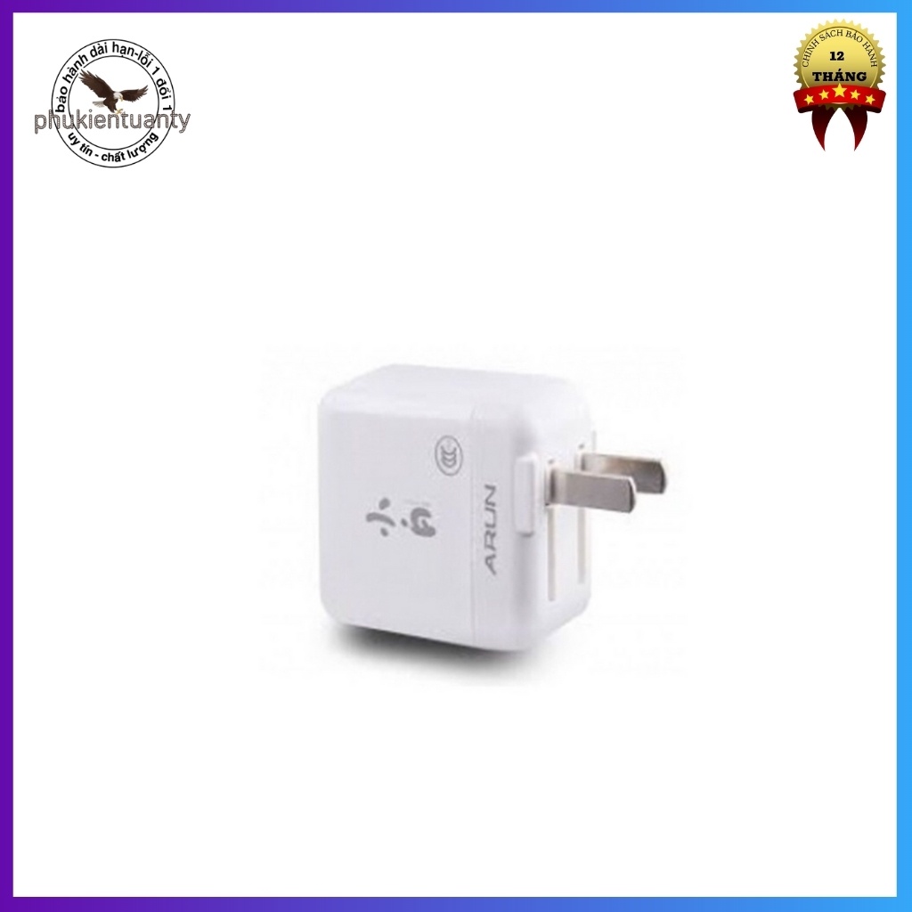 Củ sạc nhanh ARUN U129C H2Pro 5V-2.1A cao cấp, cốc sạc nhanh ARUN thông minh hàng hãng
