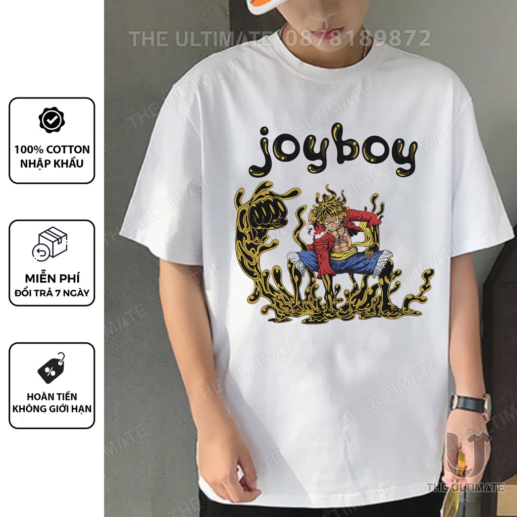 Áo phông One piece form rộng nam nữ áo phông in hình tay lỡ cotton 100% The Ultimate