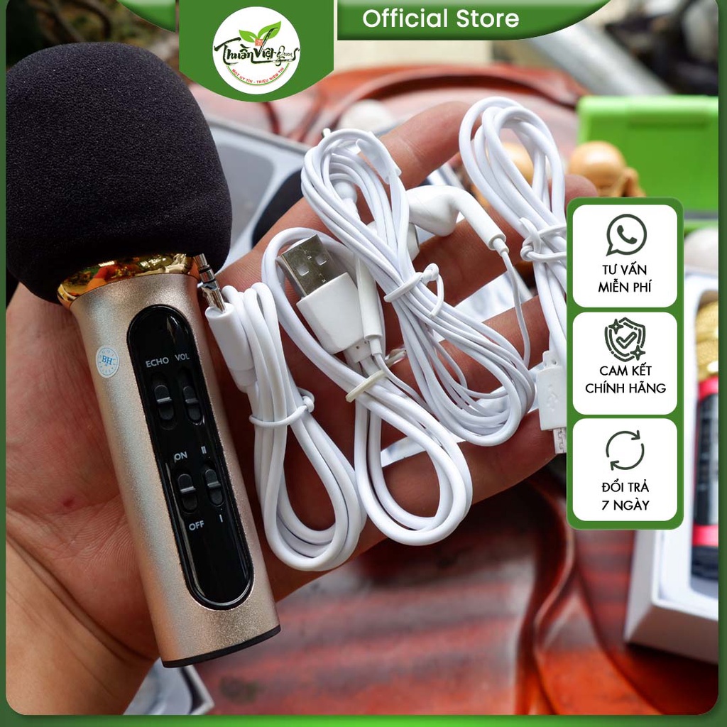 Mic livestream C11 nhỏ gọn thông minh mang đi bất cứ đâu bạn muốn để hát hò vui ca thỏa sức MI00004