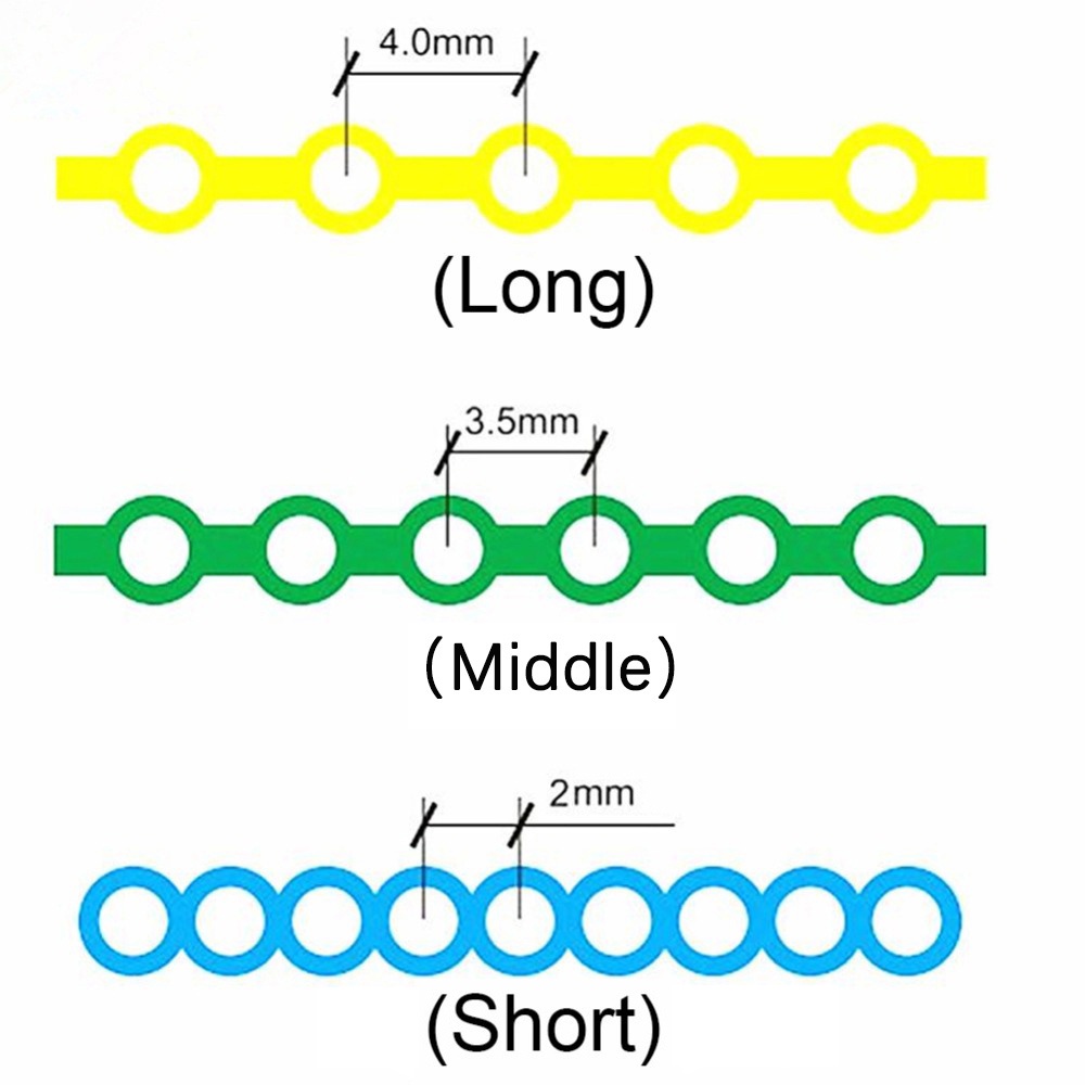 Chun chuỗi chỉnh nhachun niềng răng đủ màu các size long,short,cloed