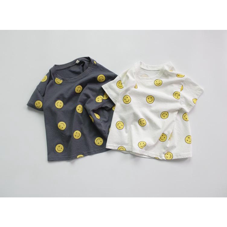 Áo phông mặt cười 100% cotton cho bé thương hiệu Forest Map