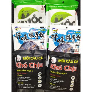 combo 6 gói cám gồm : 2 Mộc XANH , 2 Khó Chịu và 2 gói Rô phi gan NTN (mã 1502)