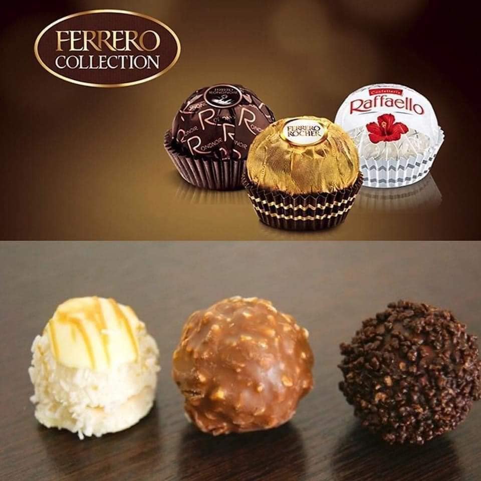 Sô cô la Ferrero Collection Rocher Raffaello Rondnoir Chocolate Gift Box 24 viên