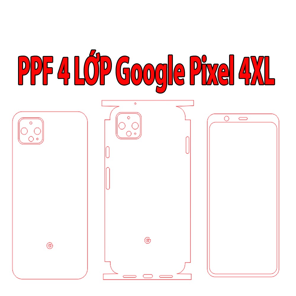 [NHÁM + TRONG] Dán lưng PPF 4 lớp chống va đập cho Google Pixel 4 XL