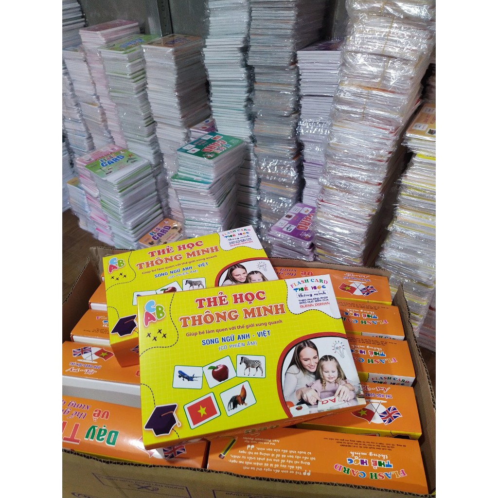 Bộ thẻ học thông minh Flash Card cỡ to 18 chủ đề cho bé theo phương pháp giáo dục sớm Glenn Doman