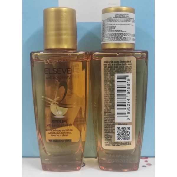 Dầu dưỡng chiết xuất tinh dầu hoa tự nhiên L'Oreal Paris Elseve Extraordinary Oil Ultra Nourishing 30ml