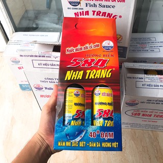 nước mắm nhỉ cá cơm 584 thùng 6 chai. nước mắm ngon