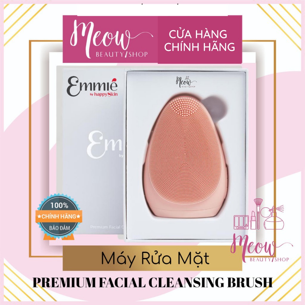 Máy rửa mặt Emmie by Happy Skin Premium Cleansing Brush Meow Beauty Shop by Trinh Meow