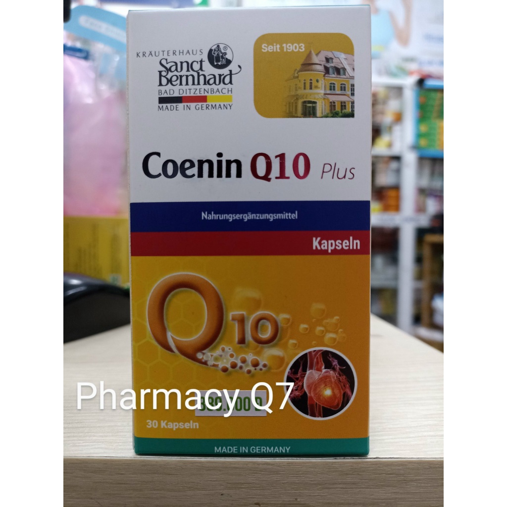 Coe,zym Q10 Viên uống nhập khẩu từ Đức Coenin Q10 Plus (Chai 30 viên) - Hỗ trợ cải thiện tim mạch