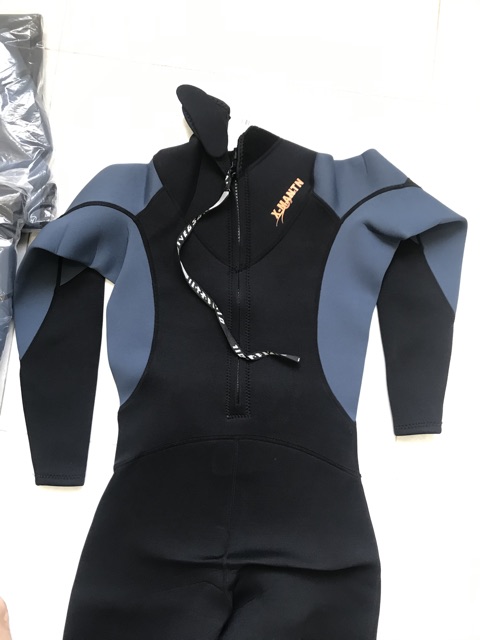 Đồ lặn nam 3mm chất cao su neoprene giữ nhiệt, cản gió, chống lạnh dành cho bơi lội, thợ lặn chuyên nghiệp