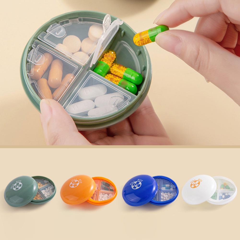 Hộp Đựng Thuốc Mini Bằng Nhựa PP Dễ Thương Tiện Dụng