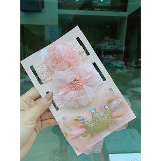 Set 3 băng đô cho bé sơ sinh xinh xắn