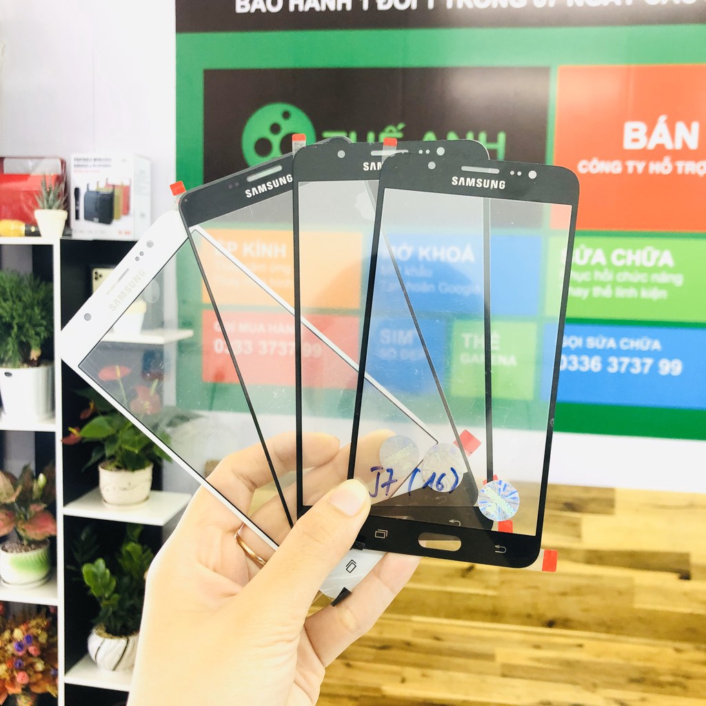 Mặt kính ép J7 2016 / j720 2 màu trắng đen