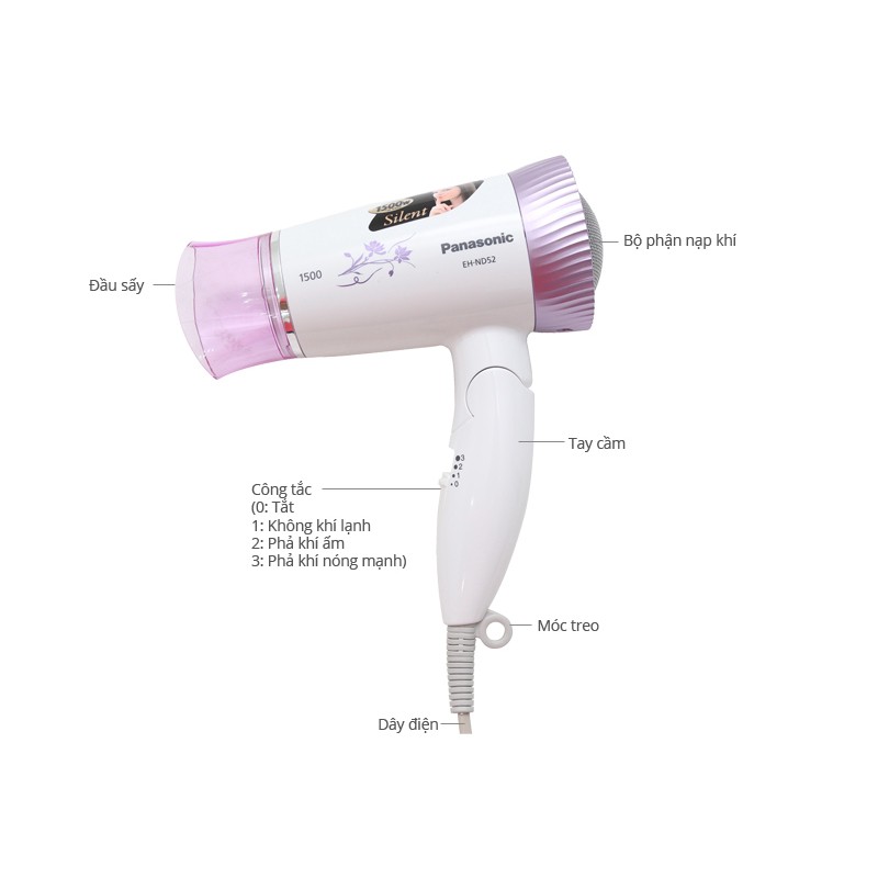 Máy sấy Panasonic PAST-EH-ND52-V645, chính hãng, bảo hành 12 tháng trên toàn quốc
