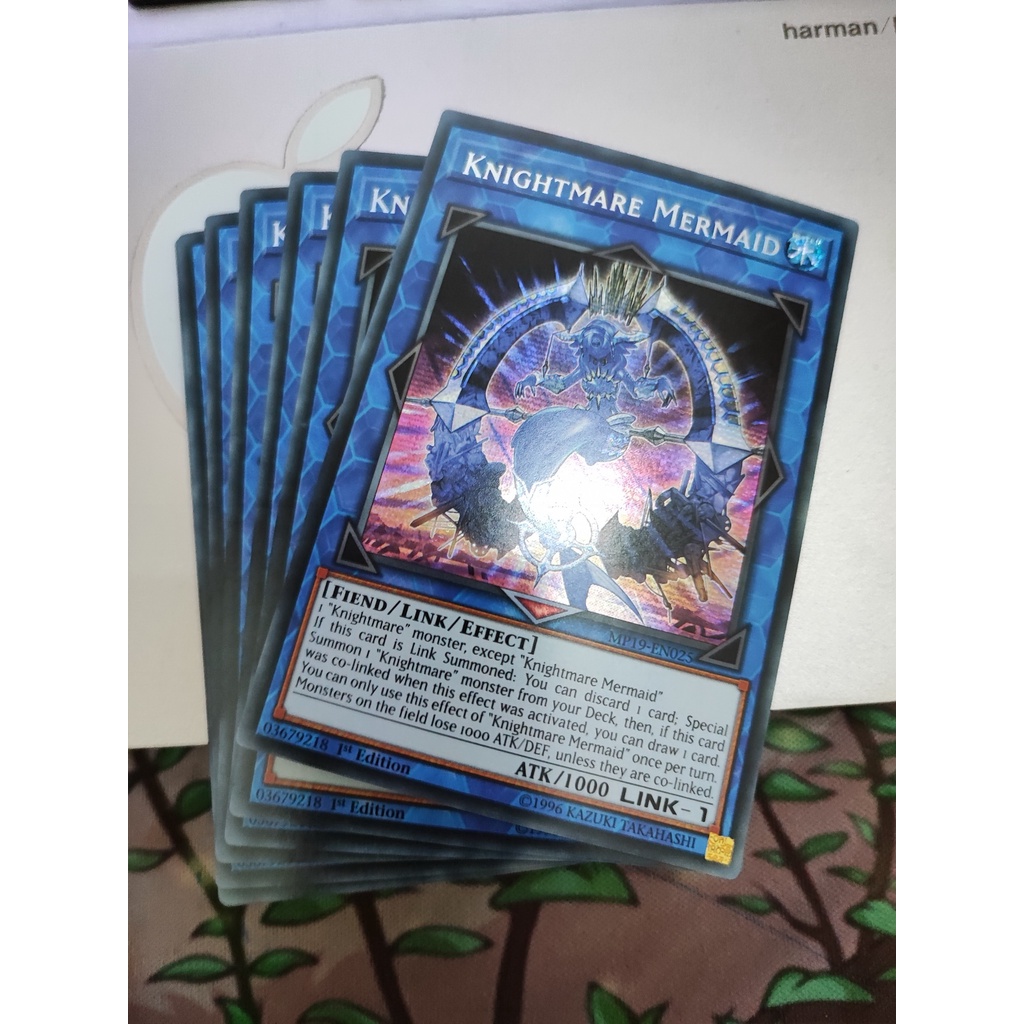 1 lá thẻ bài Knightmare Mermaid - MP19-EN025 - Prismatic Secret Rare 1st Edition