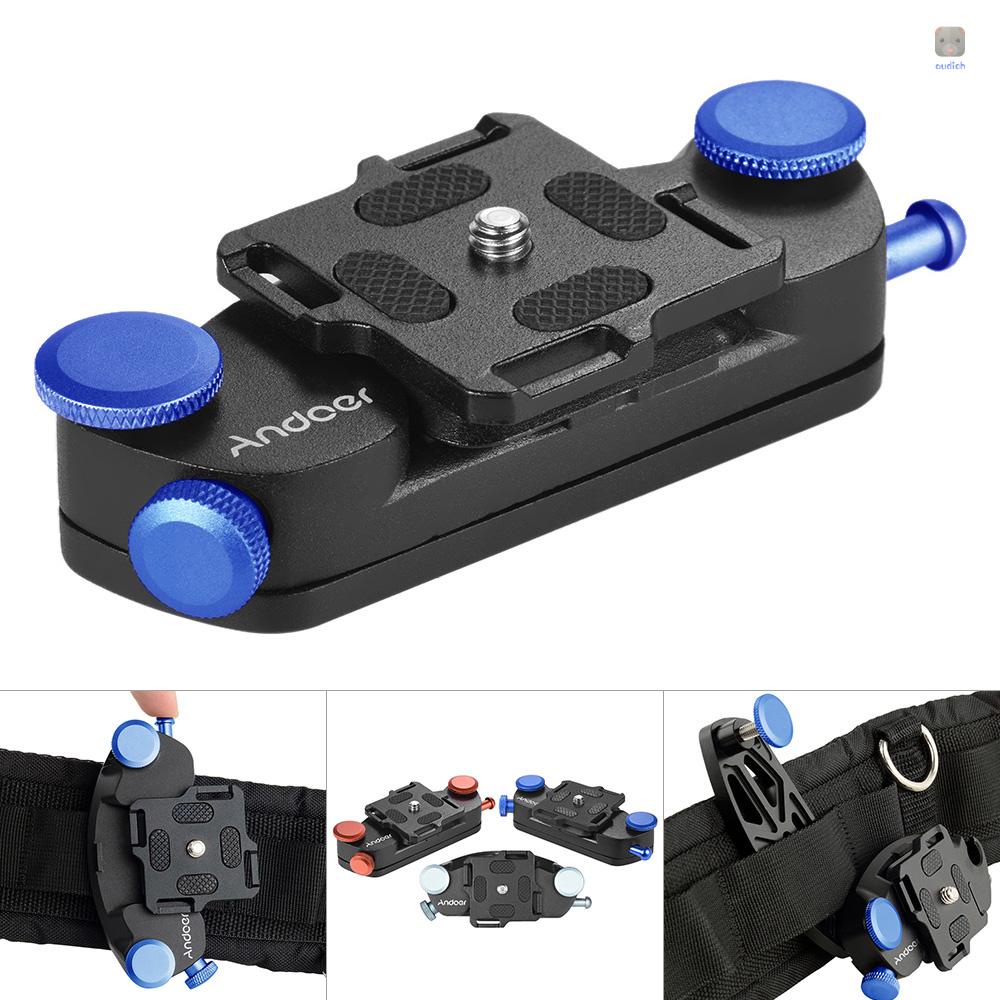 ANDOER Khóa Kẹp Thắt Lưng Máy Ảnh DSLR Bằng Kim Loại Tháo Gỡ Nhanh Sức Chứa Lớn 20kg
