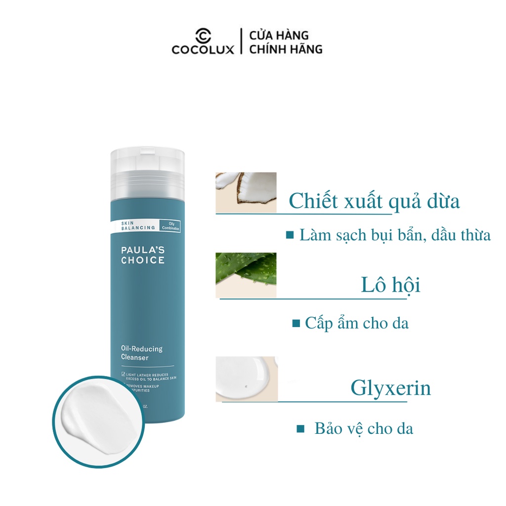 Sữa Rửa Mặt Paula's Choice Cân Bằng Độ Ẩm &amp; Giảm Dầu 237ml