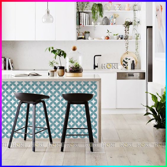Decal Gạch Bông Trang Trí Bếp Phòng Ngủ - Giấy Dán Tường Gạch Bông 60x100cm - D04 D06