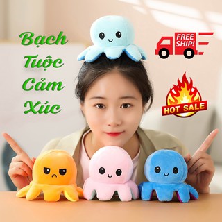 Bạch Tuộc Cảm Xúc, Gấu Bông Bạch Tuộc 2 Mặt Thể Hiện Cảm Xúc Đáng Yêu Limo.H