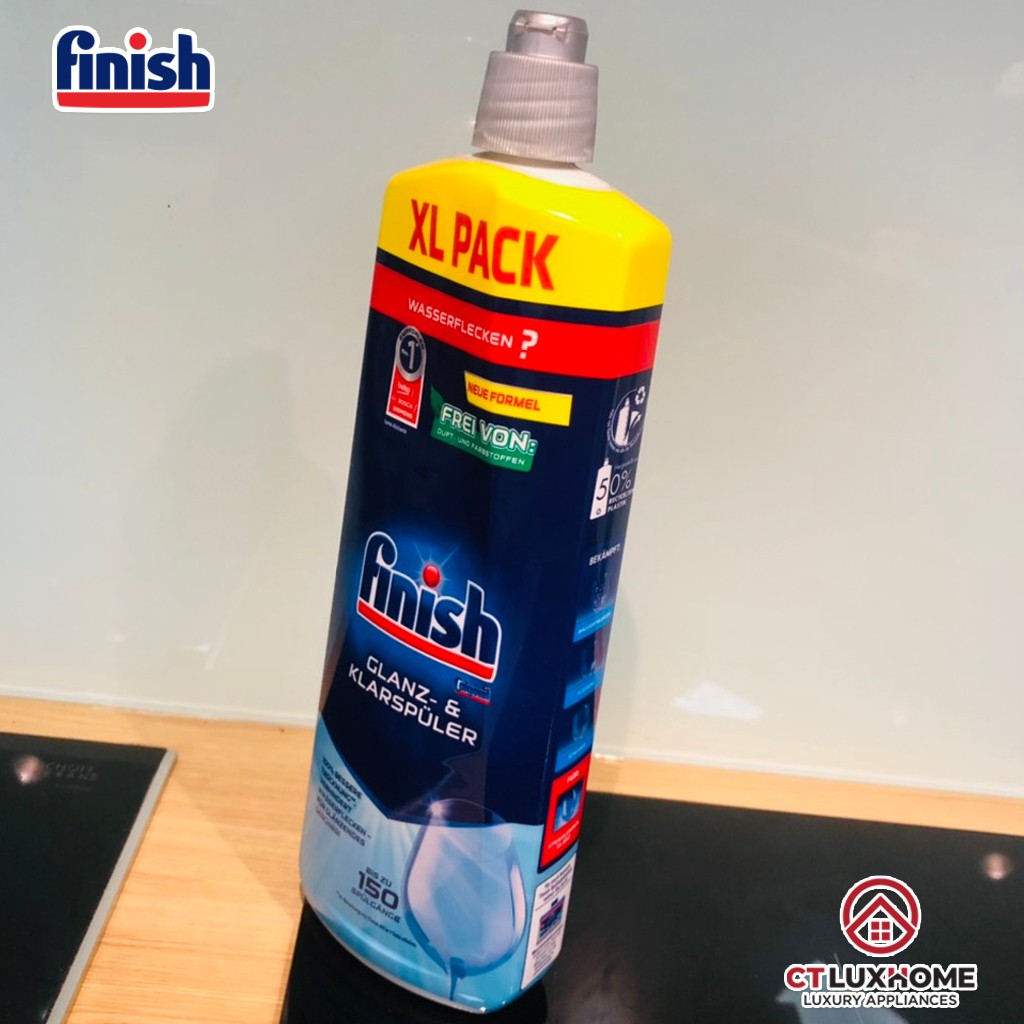 Nước làm bóng Finish 750ml làm bóng chén, trợ xả, làm khô dùng cho máy rửa chén - Hàng chính hãng
