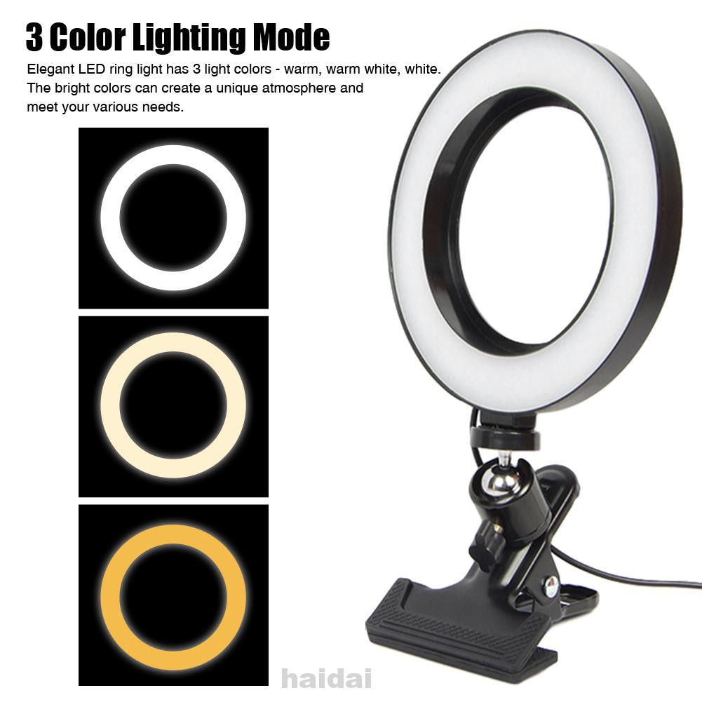 Makeup Broadcast USB Powered Video Photo Studio Photographic Live Stream Self Ring Light