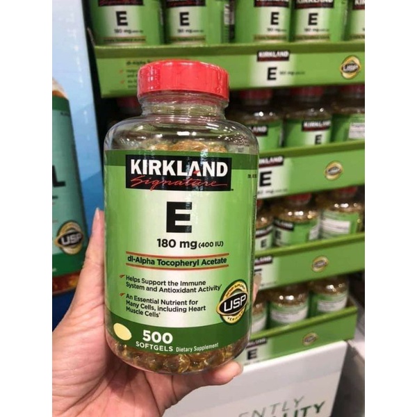 Viên uống Vitamin E Kirkland 400IU 500 viên của Mỹ