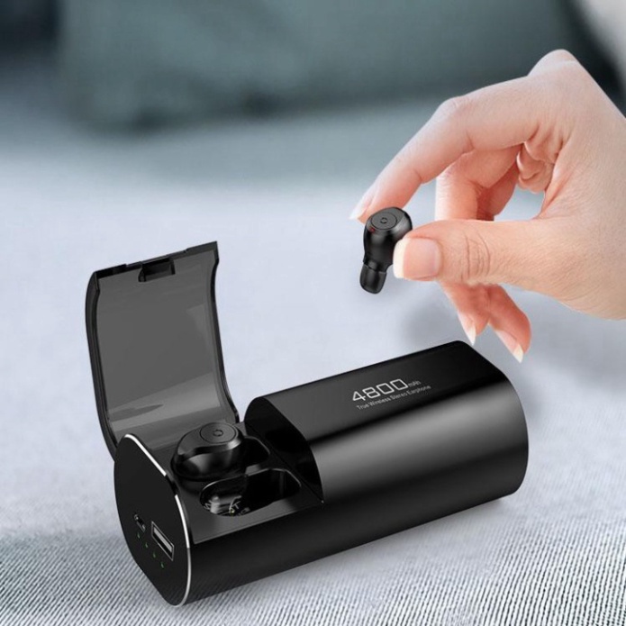 Tai nghe Bluetooth S11 TWS bản Quốc tế không dây kiêm sạc dự phòng 4800mAh chống nước IPX5 chống ồn