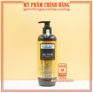 [Tóc Nhuộm] Lẻ Dầu Gội Hoặc Dầu Xả Tinh Chất Luxury Argan Oil 500ml Chính Hãng