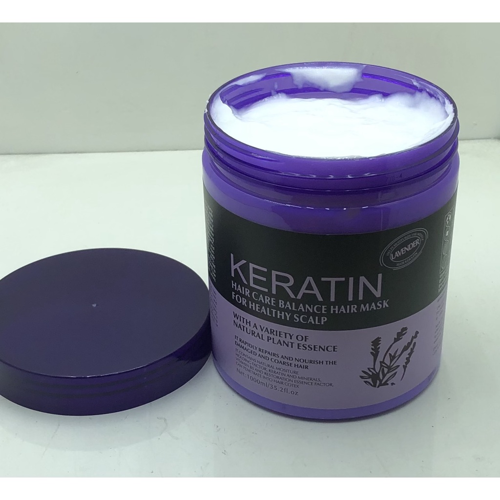 Hấp Dầu, Xả Tóc Keratin Hương Lavender 1000ml