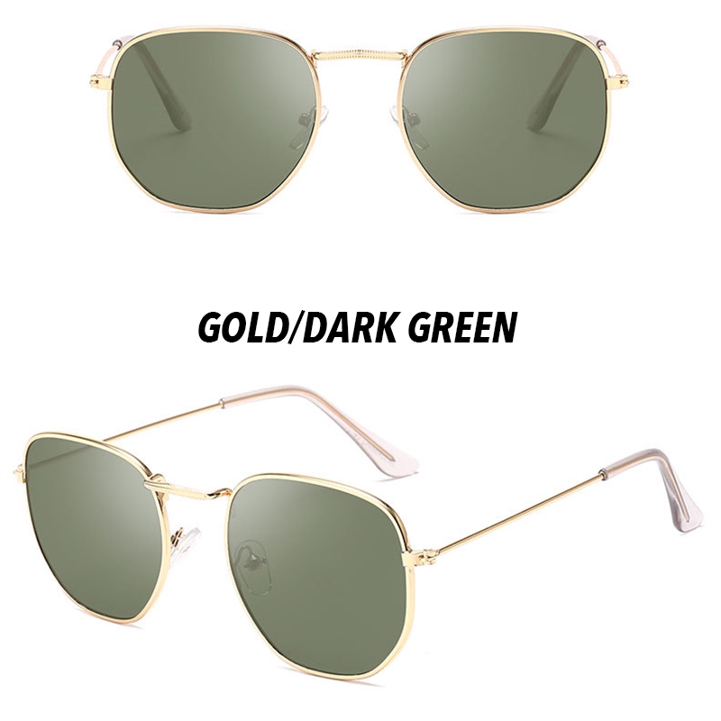 Kính mát gọng kim loại nhỏ phong cách retro Hàn Quốc