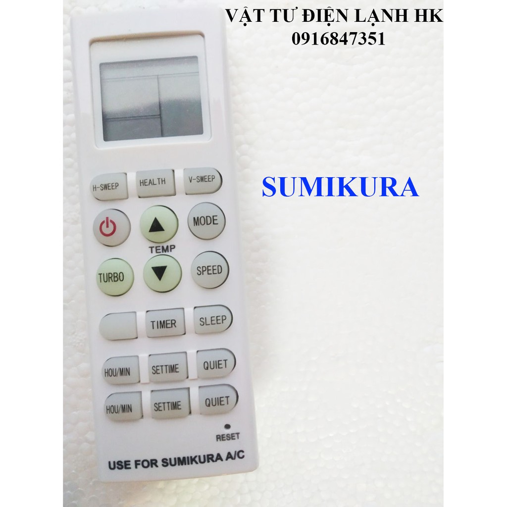 Điều khiển điều hòa các hãng mẫu như hình MIDEA SUMIKURA FUNIKI NAGAKAWA MITSUBISHI - Remote máy lạnh