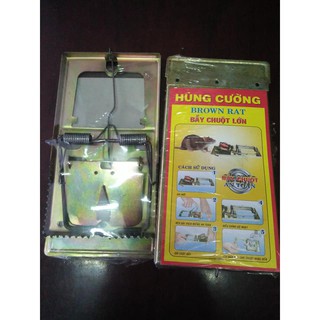 2 Cái Bẫy Sập Chuột Size Lớn 20x10 Hàng Thép Dày Chắc Chắn