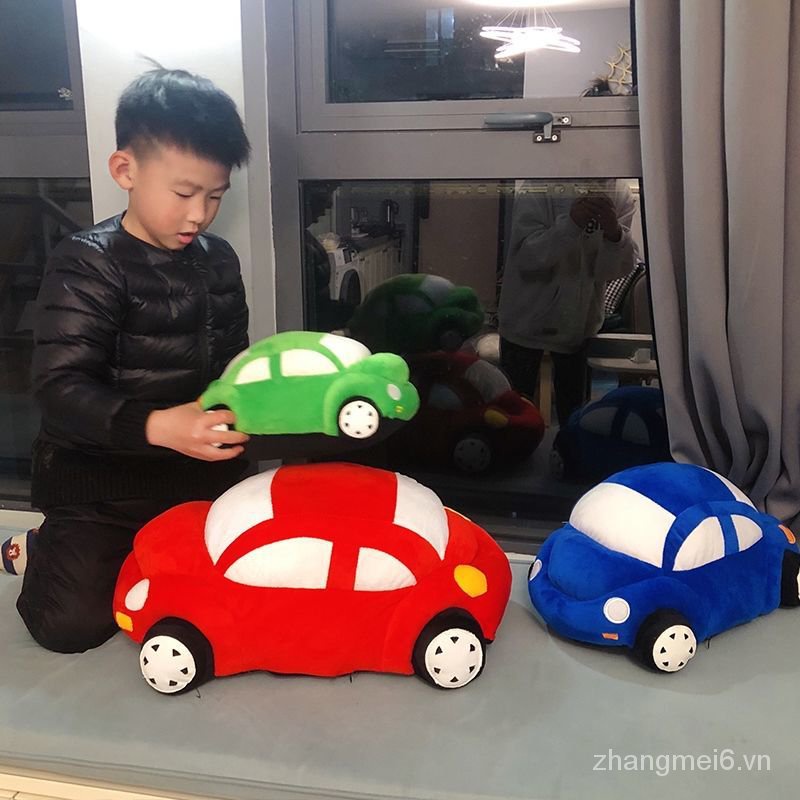 Gối ôm nhồi bông hình xe hơi dễ thương sáng tạo