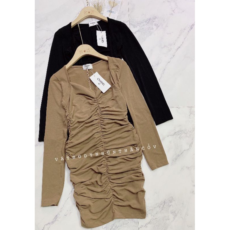 Váy body rúm thân hack dáng thần thánh YL