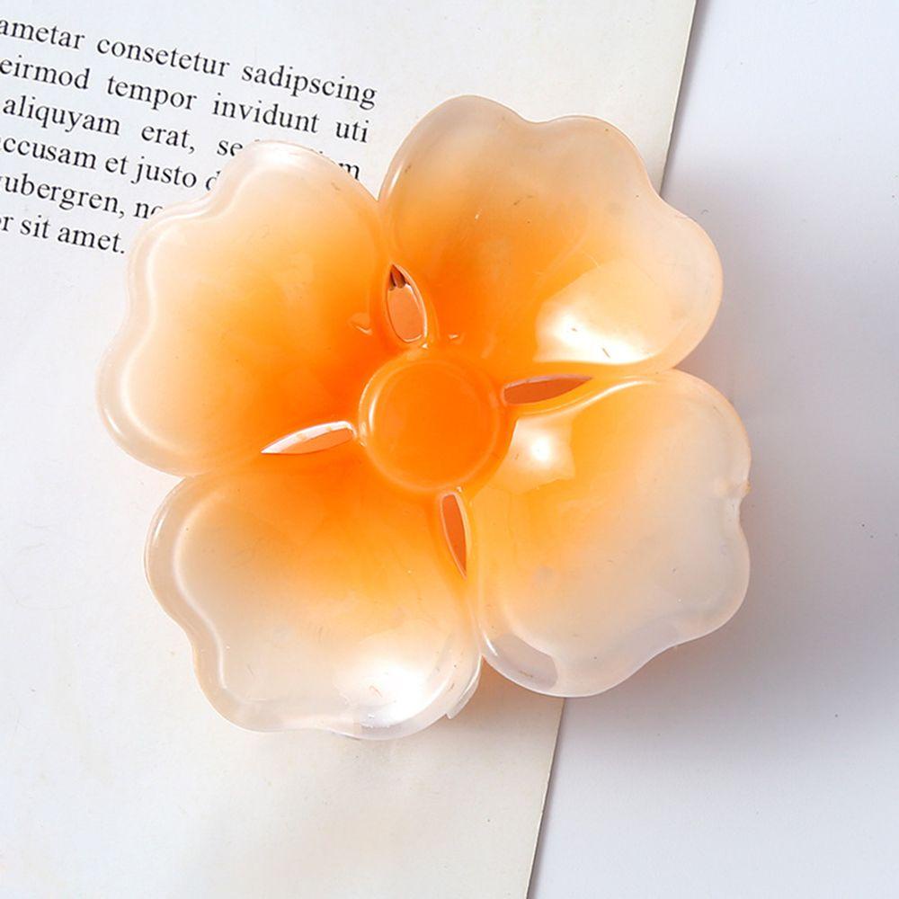 Kẹp Tóc Đuôi Ngựa Hình Cá Mập Bằng Resin Màu Gradient Dễ Thương Phong Cách Hàn Quốc