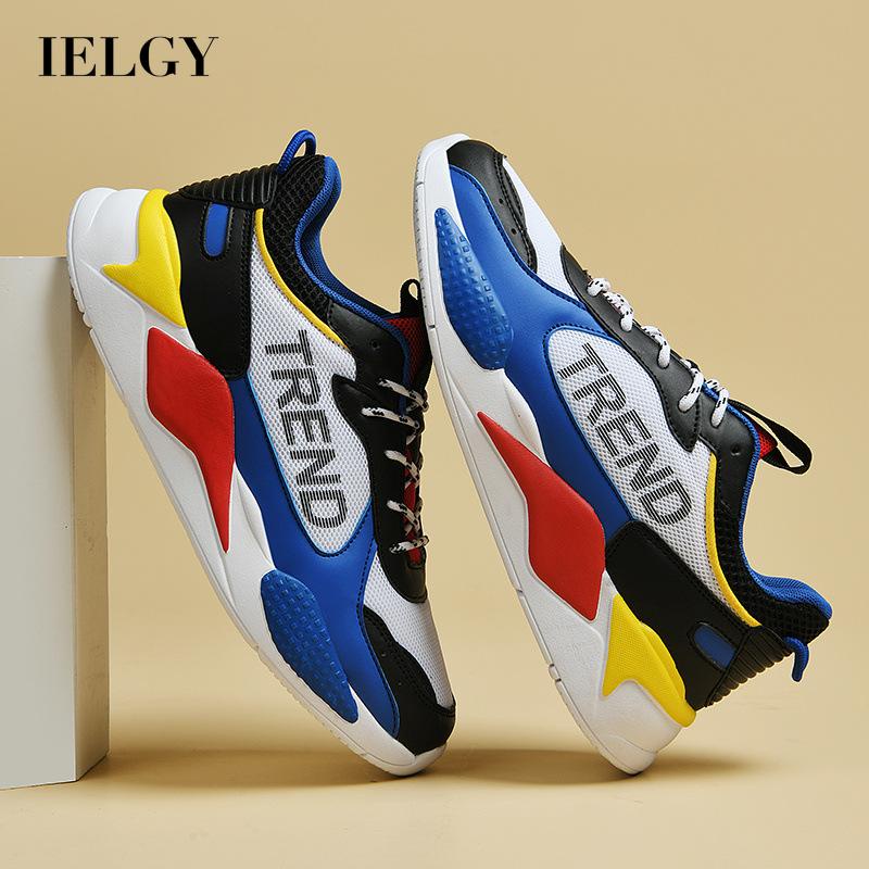 Giày sneaker chạy bộ IELGY trọng lượng nhẹ thoáng khí thời trang cho nam