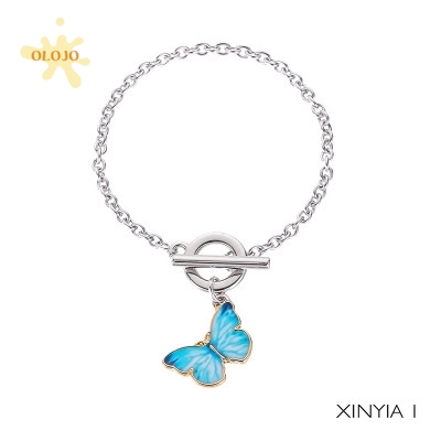 Vòng Tay Hình Bướm Xanh Dương Đơn Giản | BigBuy360 - bigbuy360.vn