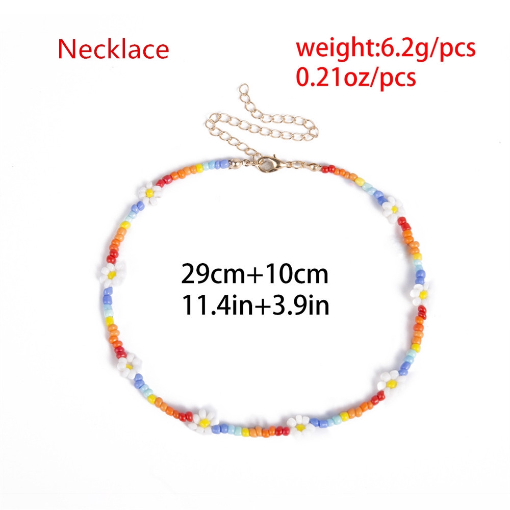 Vòng cổ / Lắc tay / Lắc chân xỏ hạt nhiều màu phong cách Hàn Quốc cho nữ | BigBuy360 - bigbuy360.vn