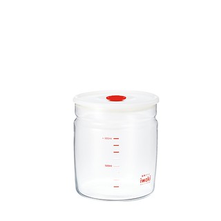 Hũ thủy tinh chịu nhiệt nắp hít iwaki 1l - thương hiệu nhật