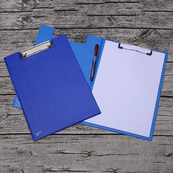 Bìa trình ký kép si Flexoffice FO-CB01, màu xanh đậm, kích thước 210 × 297 mm, lưu trữ 100 tờ A4, chính hãng Thiên Long